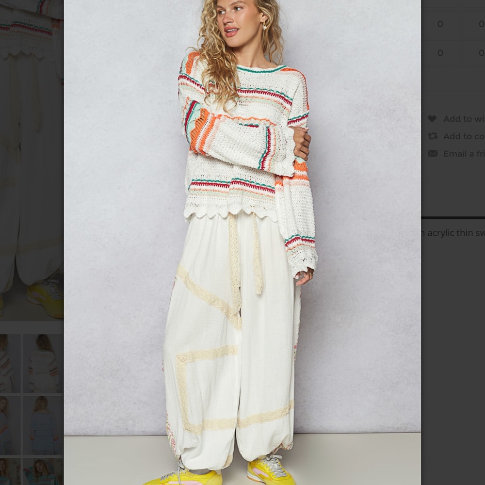 POL Multicolor Striped Sweater - Picture 6 of 6